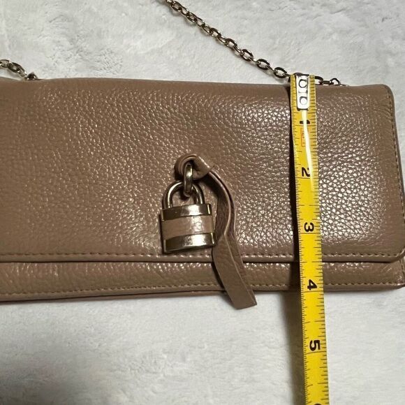 K. C. Jagger Crossbody Chain Wristlet Clutch Wallet Tan - Picture 11 of 11